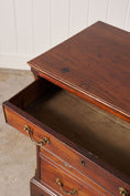 Load image into Gallery viewer, Mahogany Small Four Height Chest (Original Brass Swan Handles)
