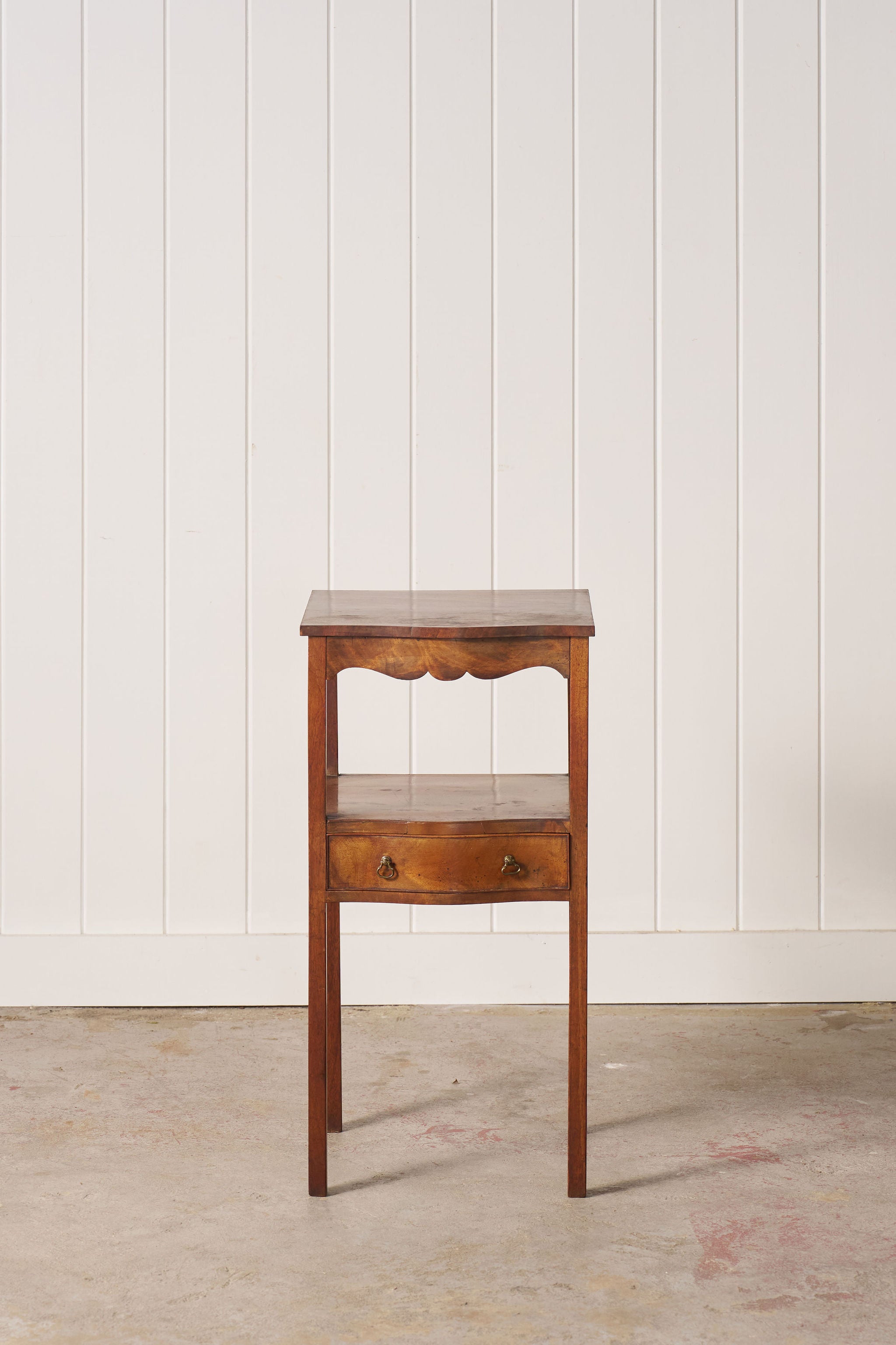 Antique Mahogany Side Table  With Drawer