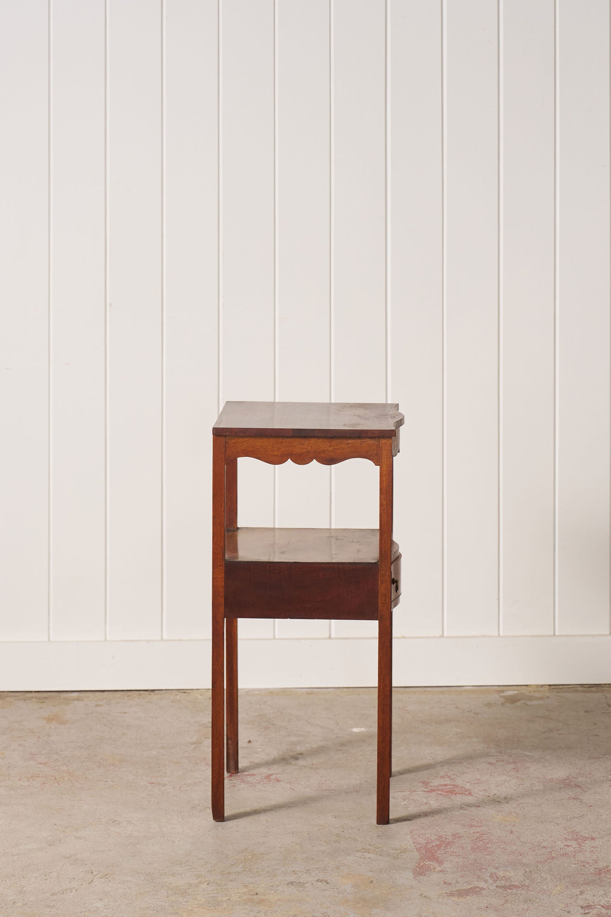 Antique Mahogany Side Table  With Drawer