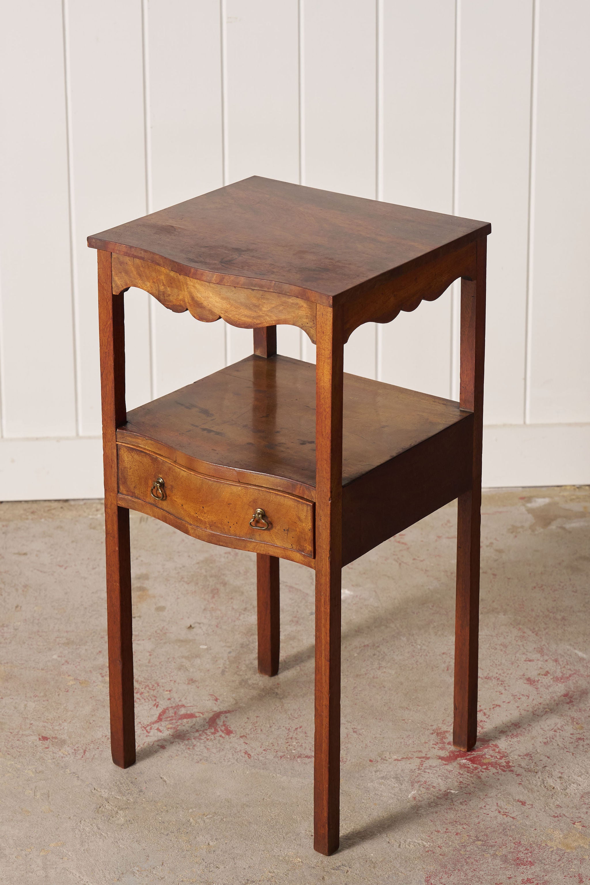 Antique Mahogany Side Table  With Drawer