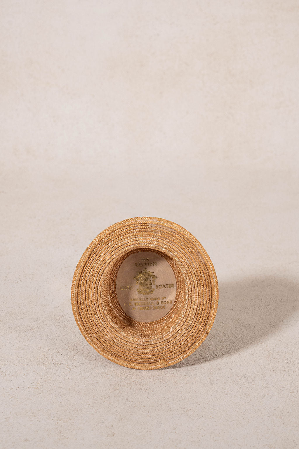 Antique Straw Boater Sample Hat