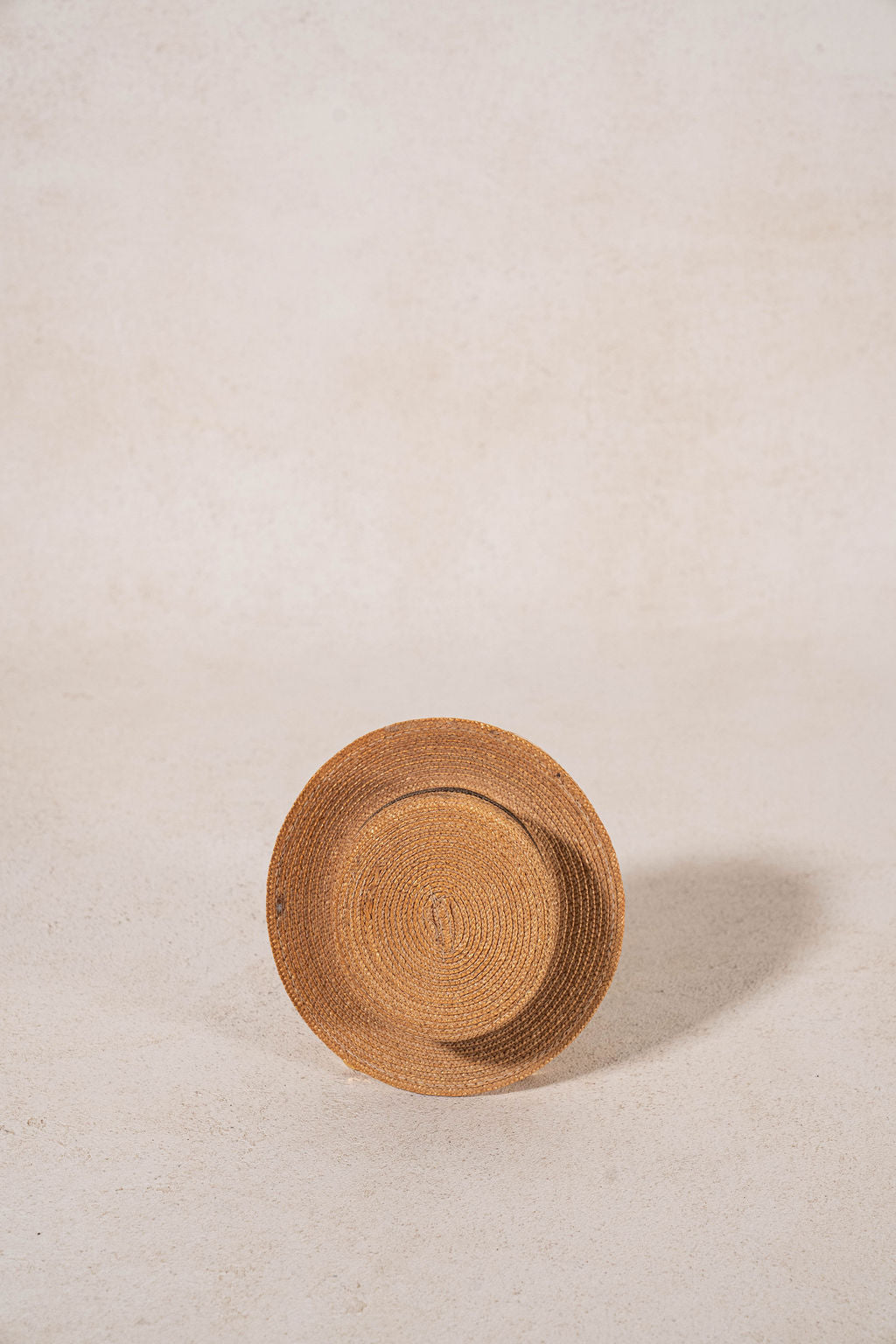 Antique Straw Boater Sample Hat
