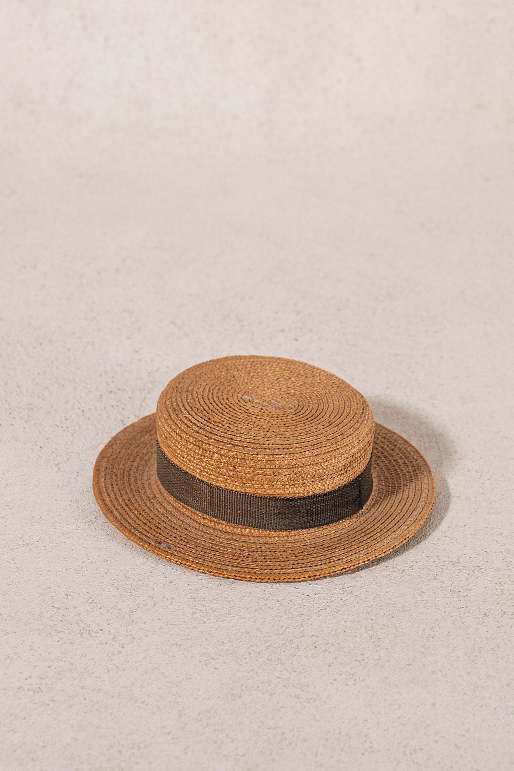 Antique Straw Boater Sample Hat