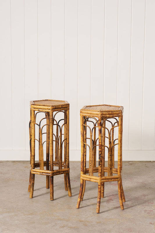 19th Century English Colonial Bamboo Plant Stand