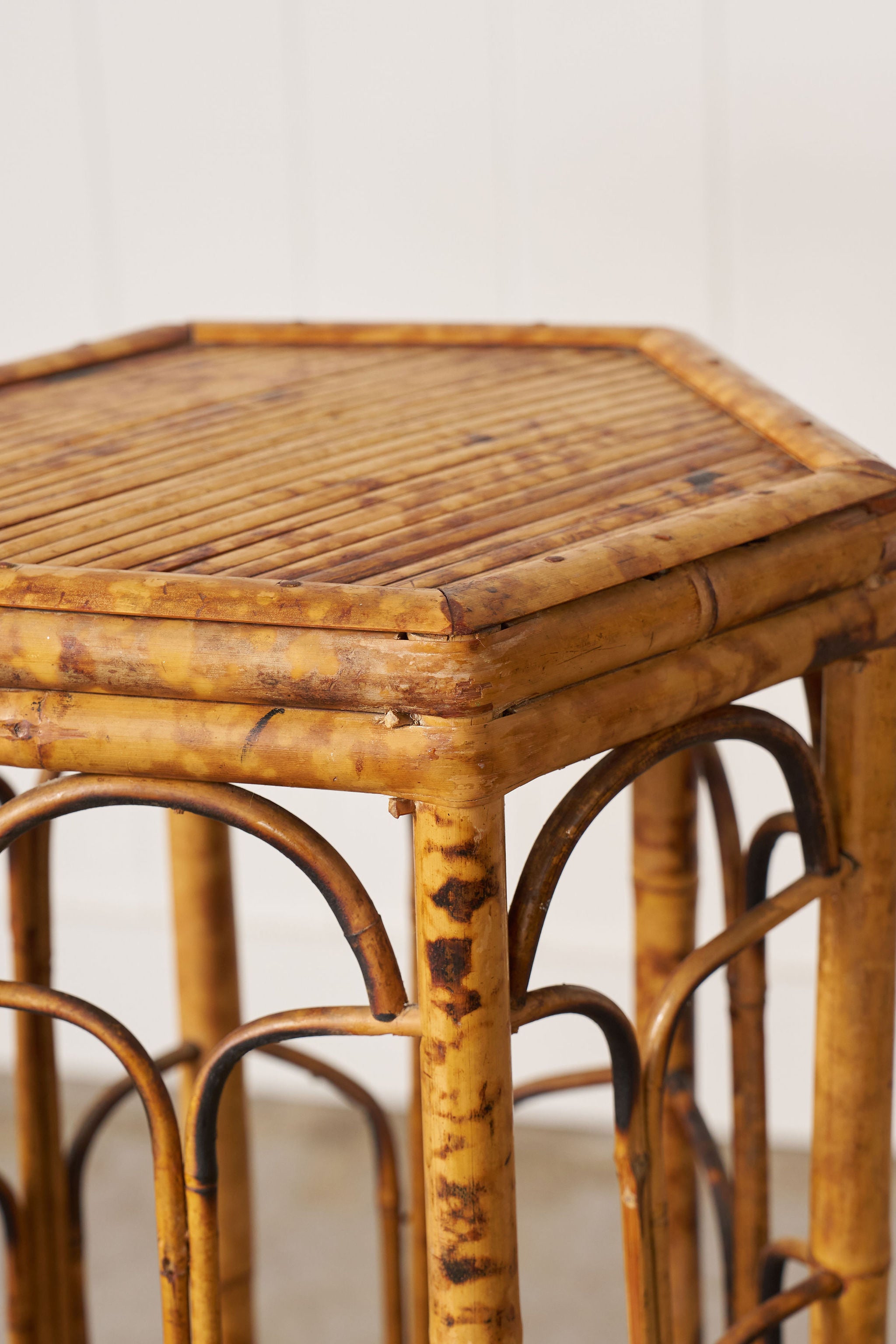 19th Century English Colonial Bamboo Plant Stand