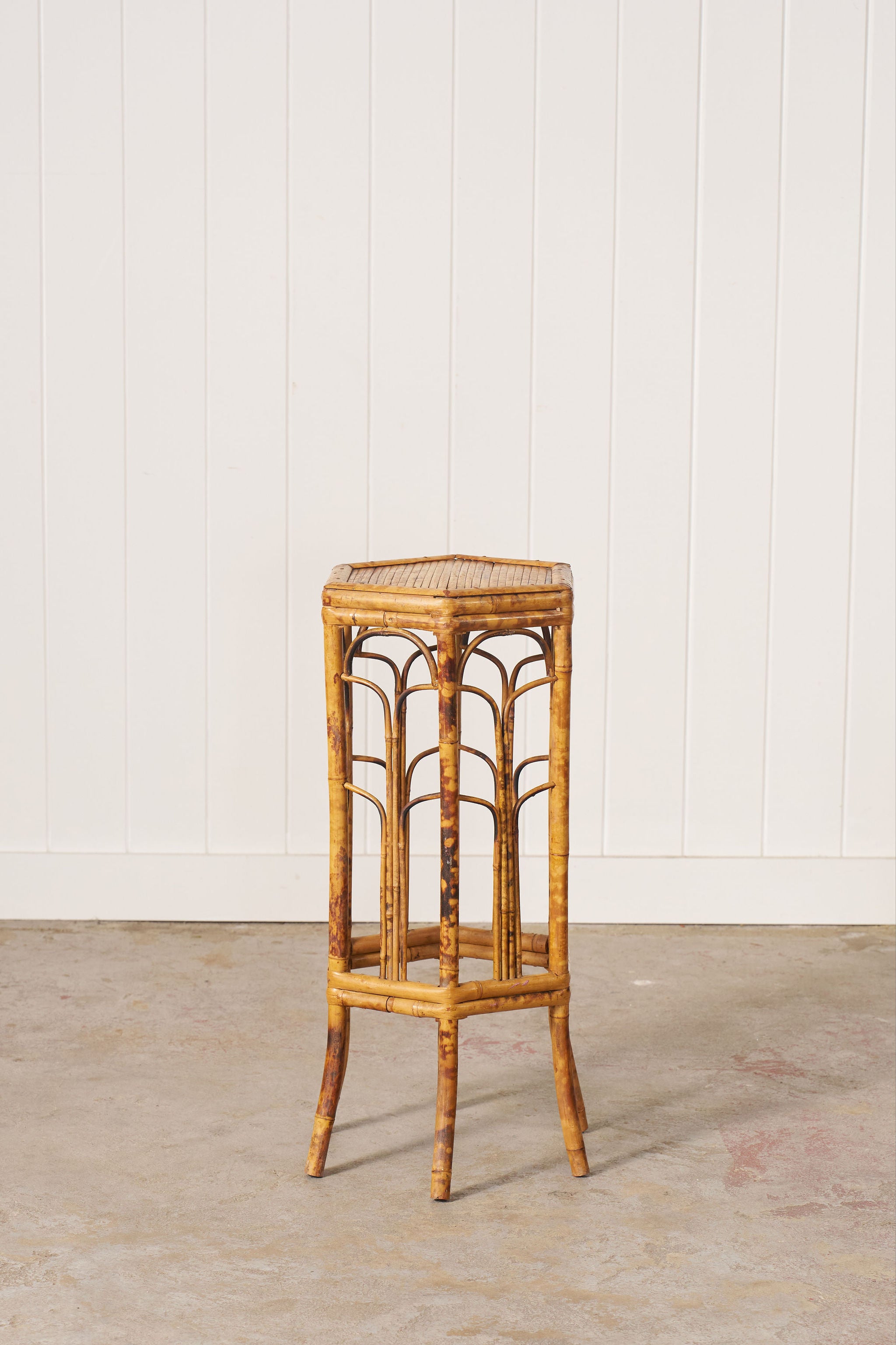 19th Century English Colonial Bamboo Plant Stand