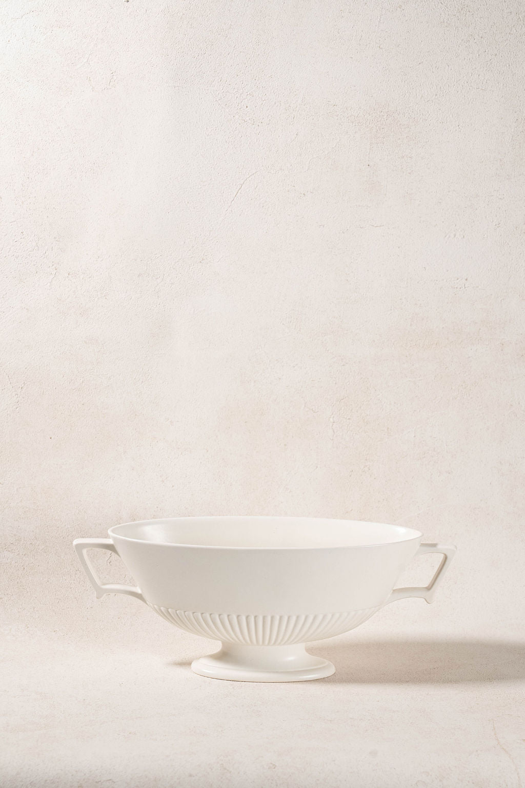 Wedgwood Cream Fluted Mantel Vase