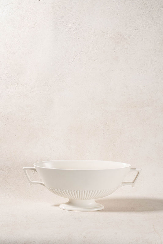 Wedgwood Cream Fluted Mantel Vase