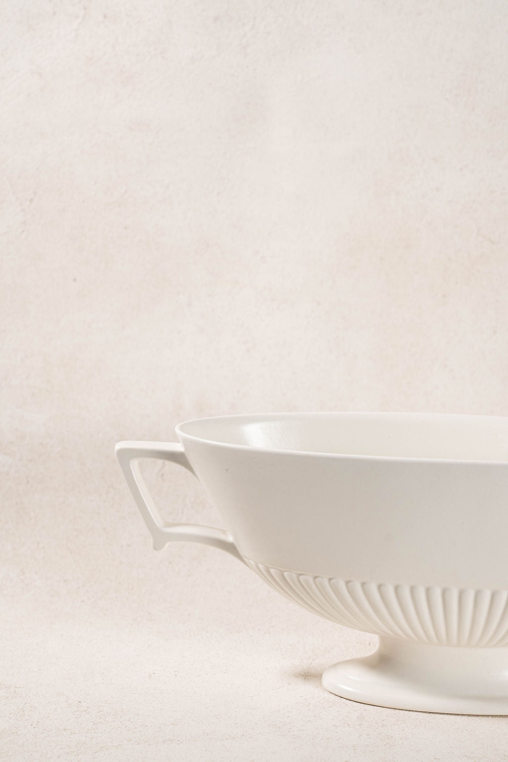 Wedgwood Cream Fluted Mantel Vase