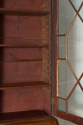 Load image into Gallery viewer, Early 19th Century Astral Glazed Burl Mahogany Bureau Bookcase
