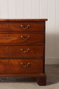 Load image into Gallery viewer, George III Mahogany Four Drawer Chest
