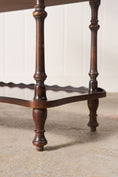 Load image into Gallery viewer, English Mahogany Bookshelf With Serpentine Shelves + Scalloped Back

