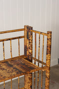 Load image into Gallery viewer, Victorian Folding Bamboo Bookcase With Brass Hinges
