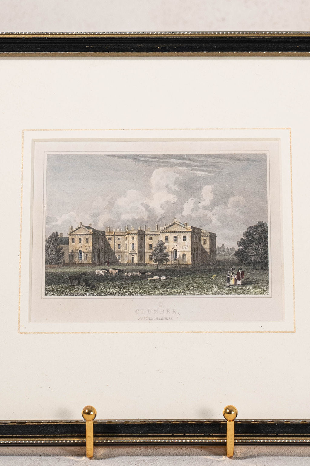 English Countryside Home Hand Colored Engraving by John Preston (c. 1836)