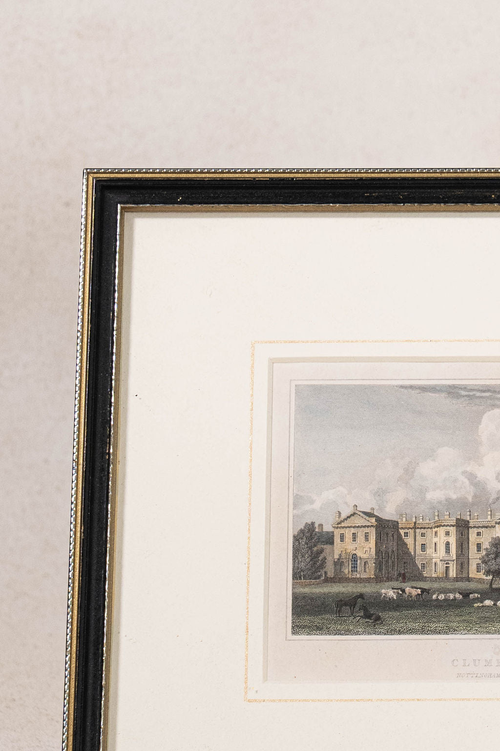English Countryside Home Hand Colored Engraving by John Preston (c. 1836)