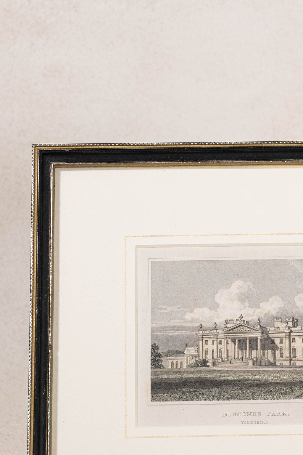 English Countryside Home Hand Colored Engraving by John Preston (c. 1836)