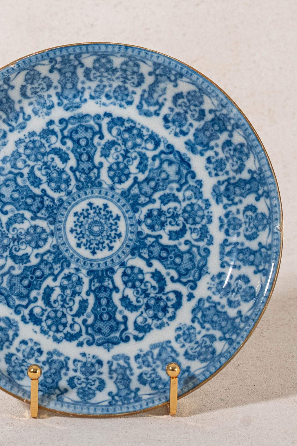 Antique Blue + White Plate