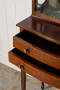 Load image into Gallery viewer, Edwardian Mahogany Inlaid Cabinet on Tapered Legs + Spade Feet (c. 1910)
