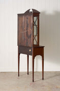 Load image into Gallery viewer, Edwardian Mahogany Inlaid Cabinet on Tapered Legs + Spade Feet (c. 1910)

