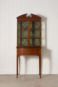 Load image into Gallery viewer, Edwardian Mahogany Inlaid Cabinet on Tapered Legs + Spade Feet (c. 1910)
