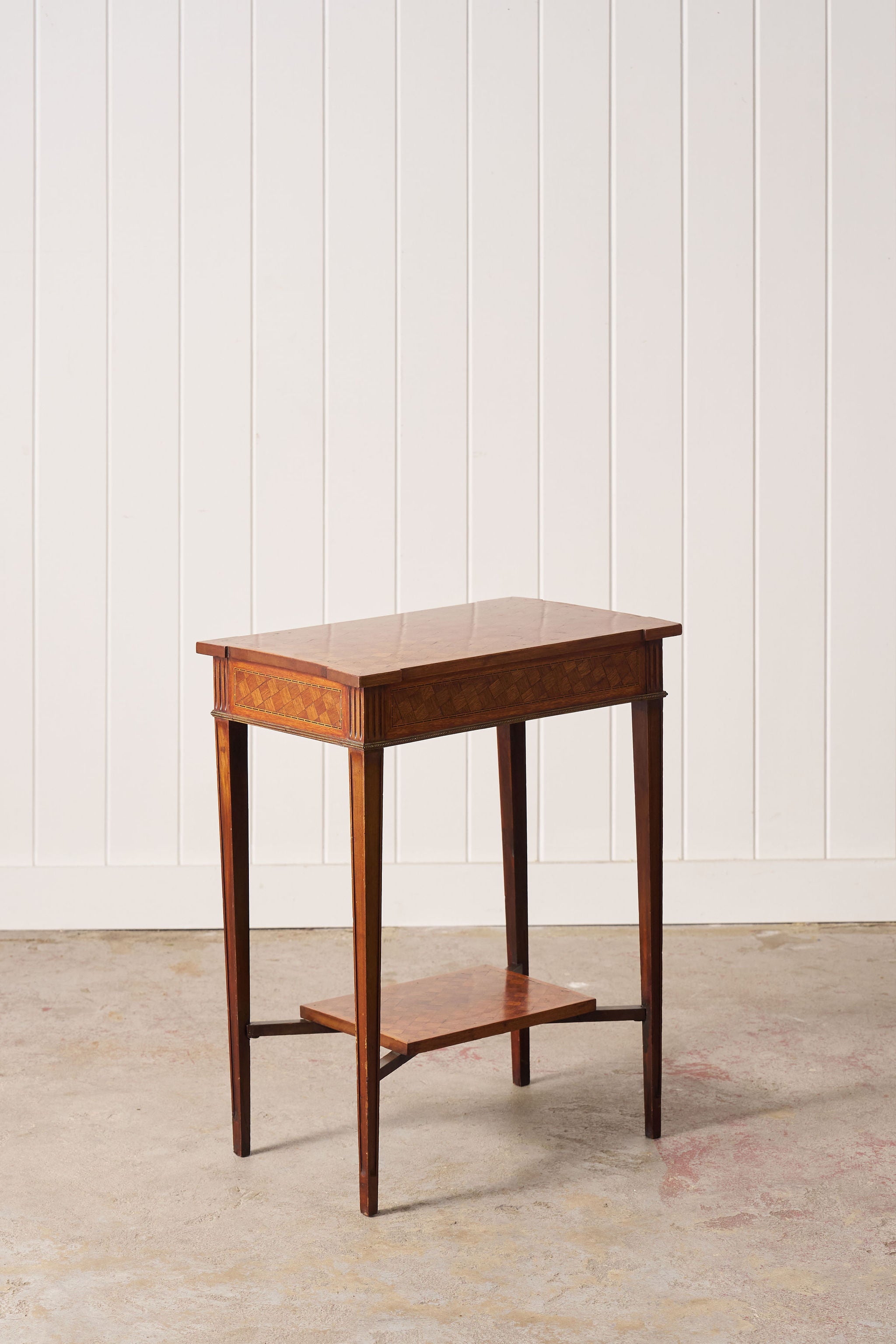 19th Century French Parquetry Lamp Table