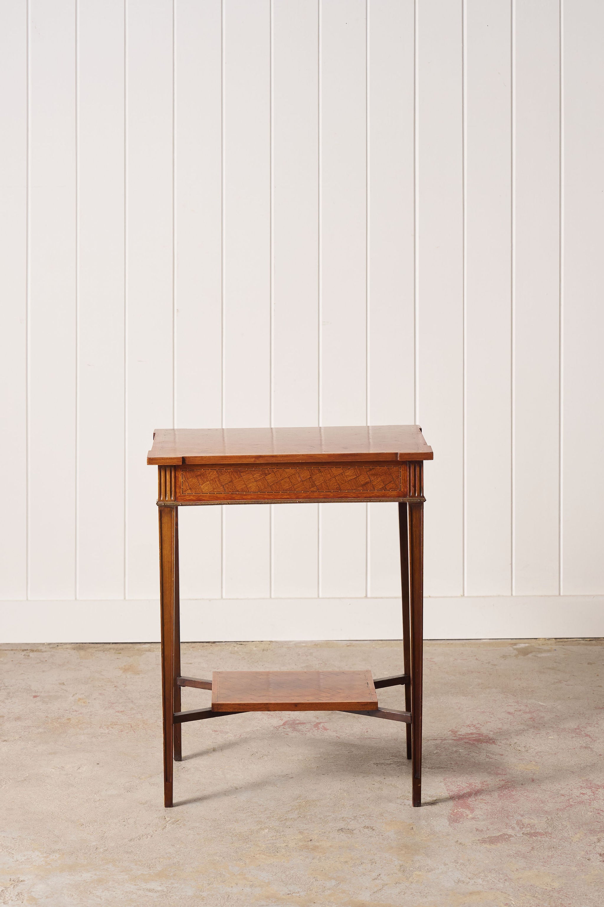 19th Century French Parquetry Lamp Table