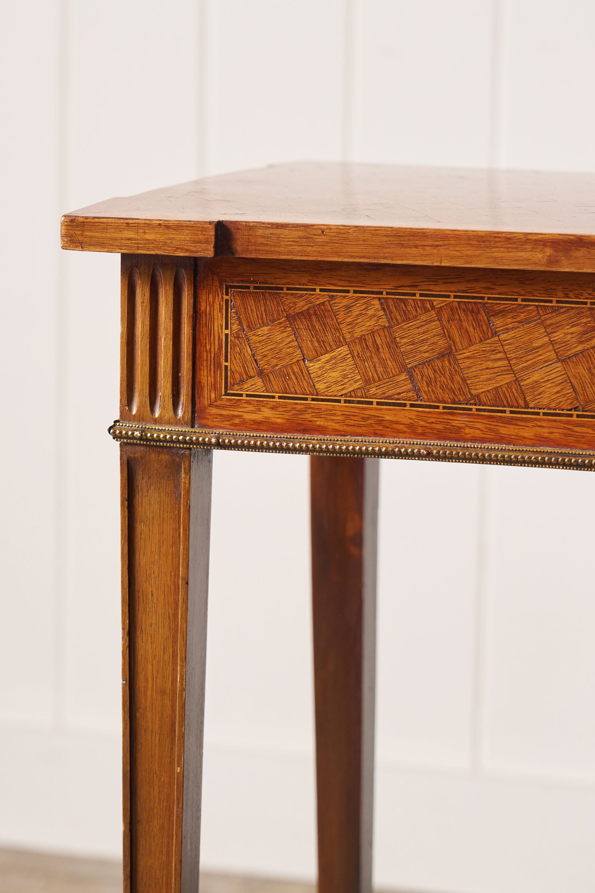 19th Century French Parquetry Lamp Table