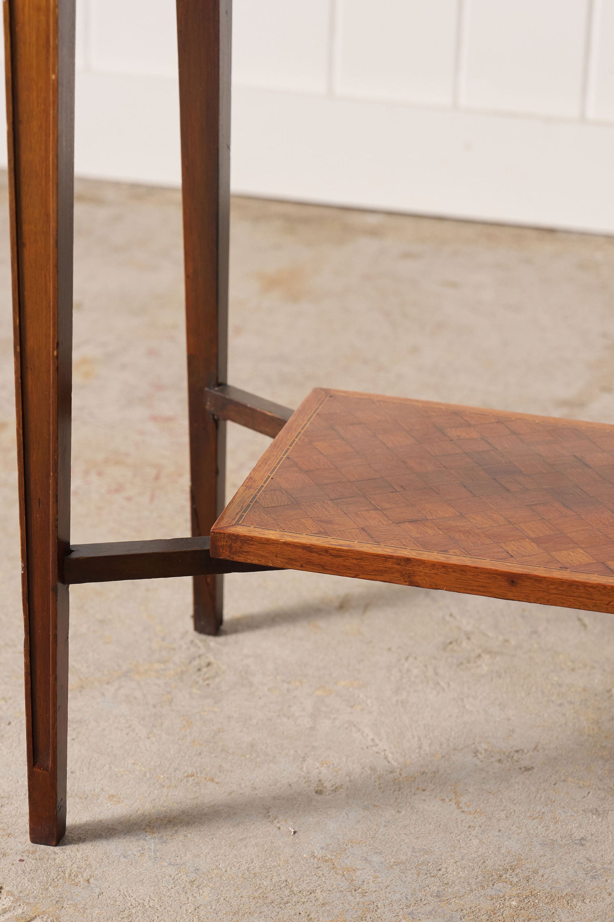 19th Century French Parquetry Lamp Table