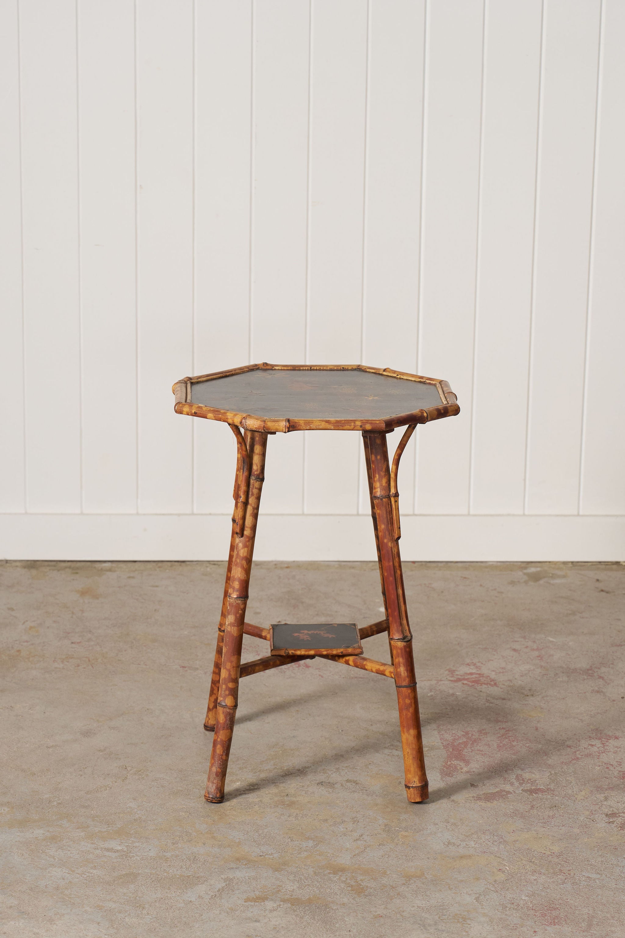 Aesthetic Movement Tiger Bamboo Occasional Table with Original Lacquer