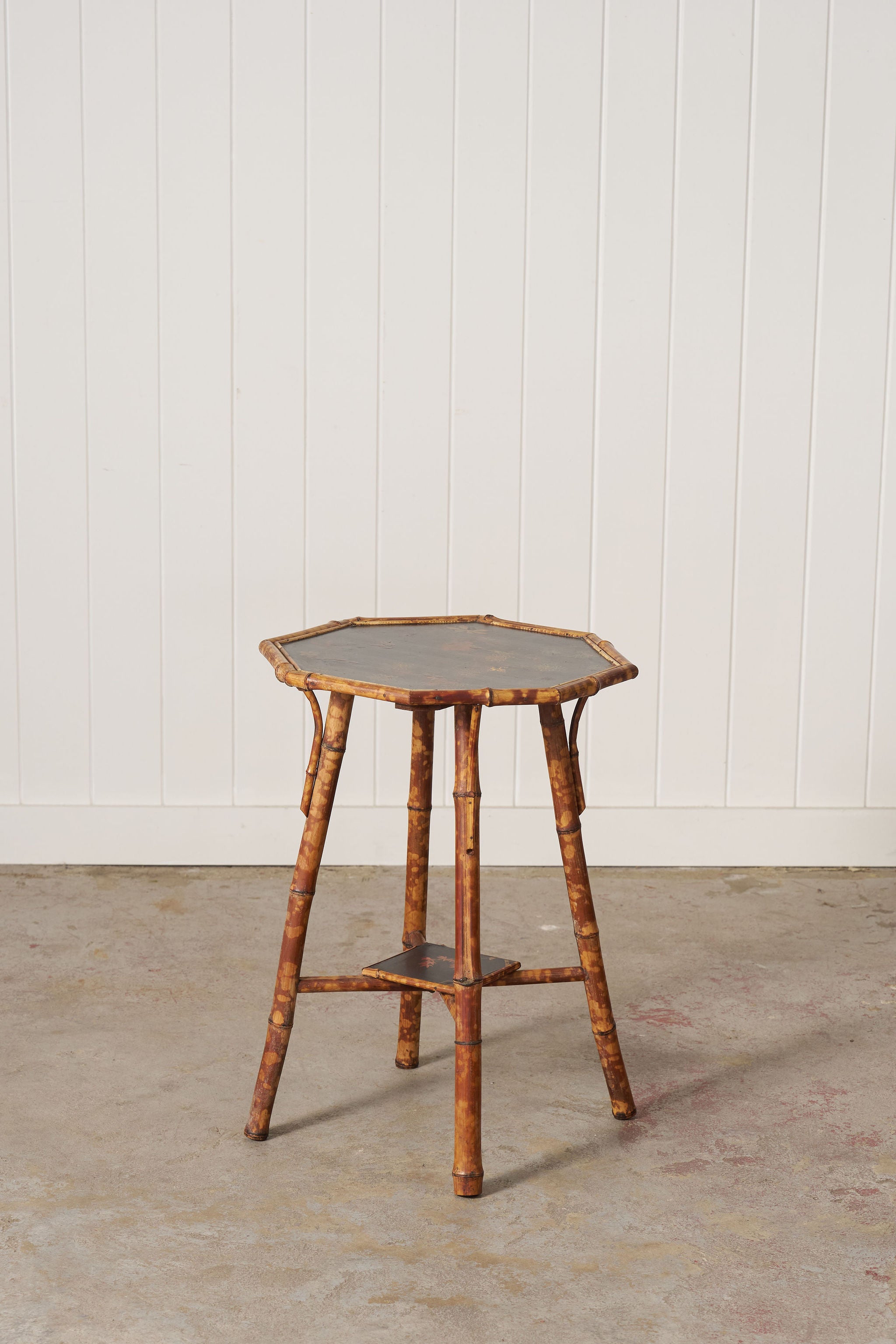 Aesthetic Movement Tiger Bamboo Occasional Table with Original Lacquer