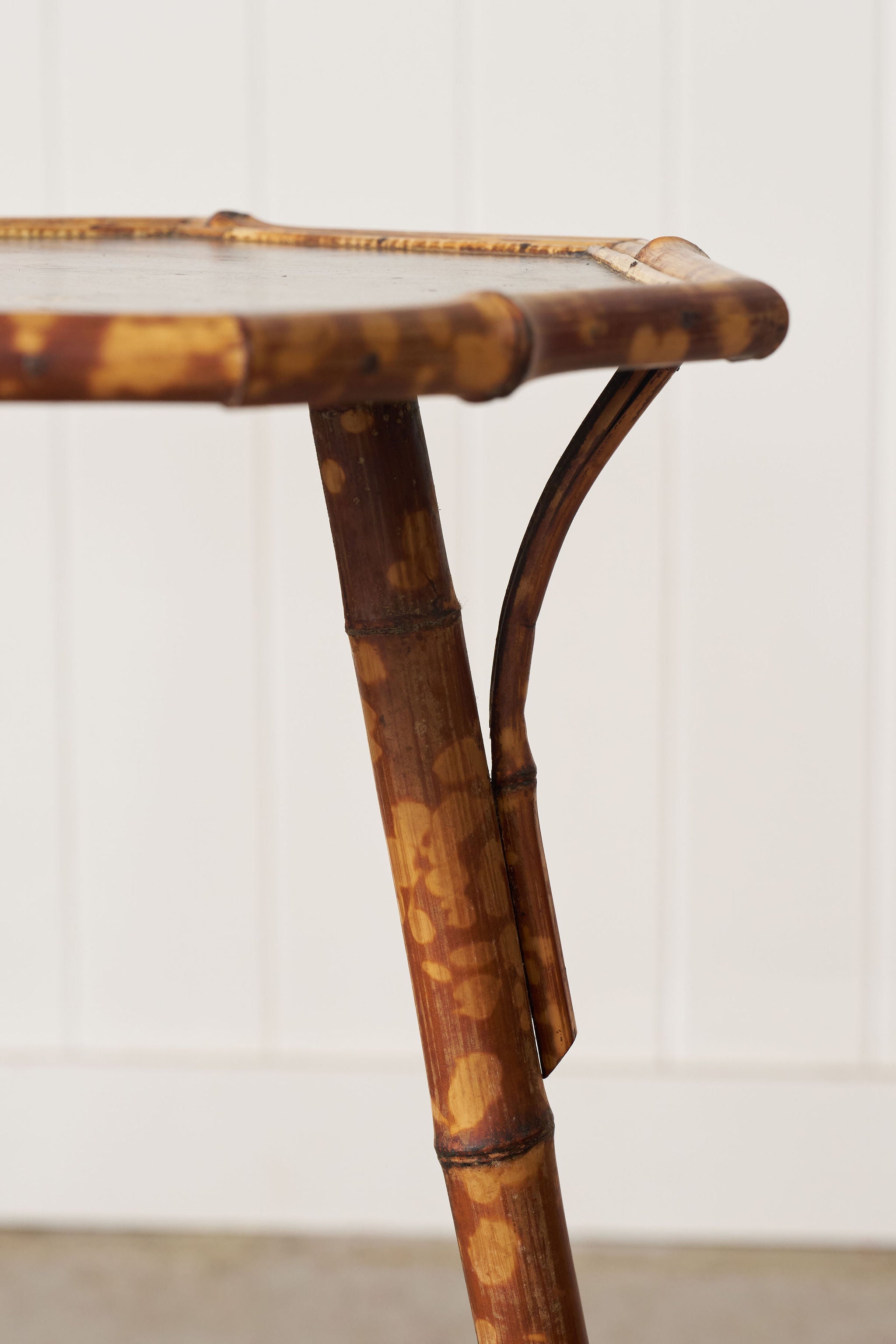 Aesthetic Movement Tiger Bamboo Occasional Table with Original Lacquer