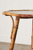 Load image into Gallery viewer, Aesthetic Movement Tiger Bamboo Occasional Table with Original Lacquer

