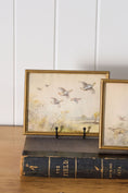 Load image into Gallery viewer, PAIR Original Watercolor Pheasants Flying (c.1920)

