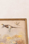 Load image into Gallery viewer, PAIR Original Watercolor Pheasants Flying (c.1920)
