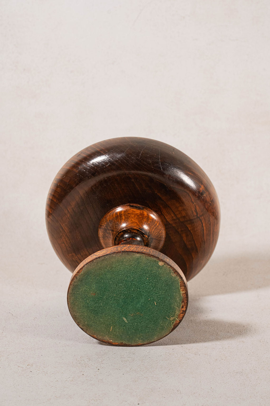 Antique English Oak Barley Twist Compote (c. 1900)