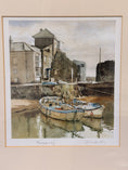 Load image into Gallery viewer, Mid Century Signed Original Watercolor of Cornwall Harbour
