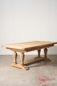 Load image into Gallery viewer, Bleached French Oak Parquetry Dining Table (c. 1900)
