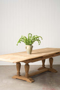 Load image into Gallery viewer, Bleached French Oak Parquetry Dining Table (c. 1900)
