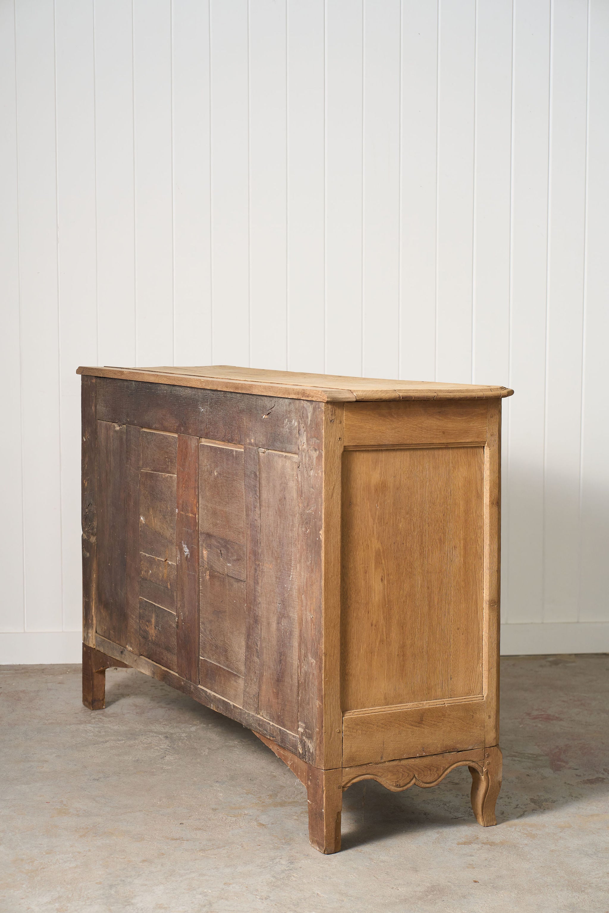 18th Century French Bleached Oak Sideboard Buffet (c. 1780)