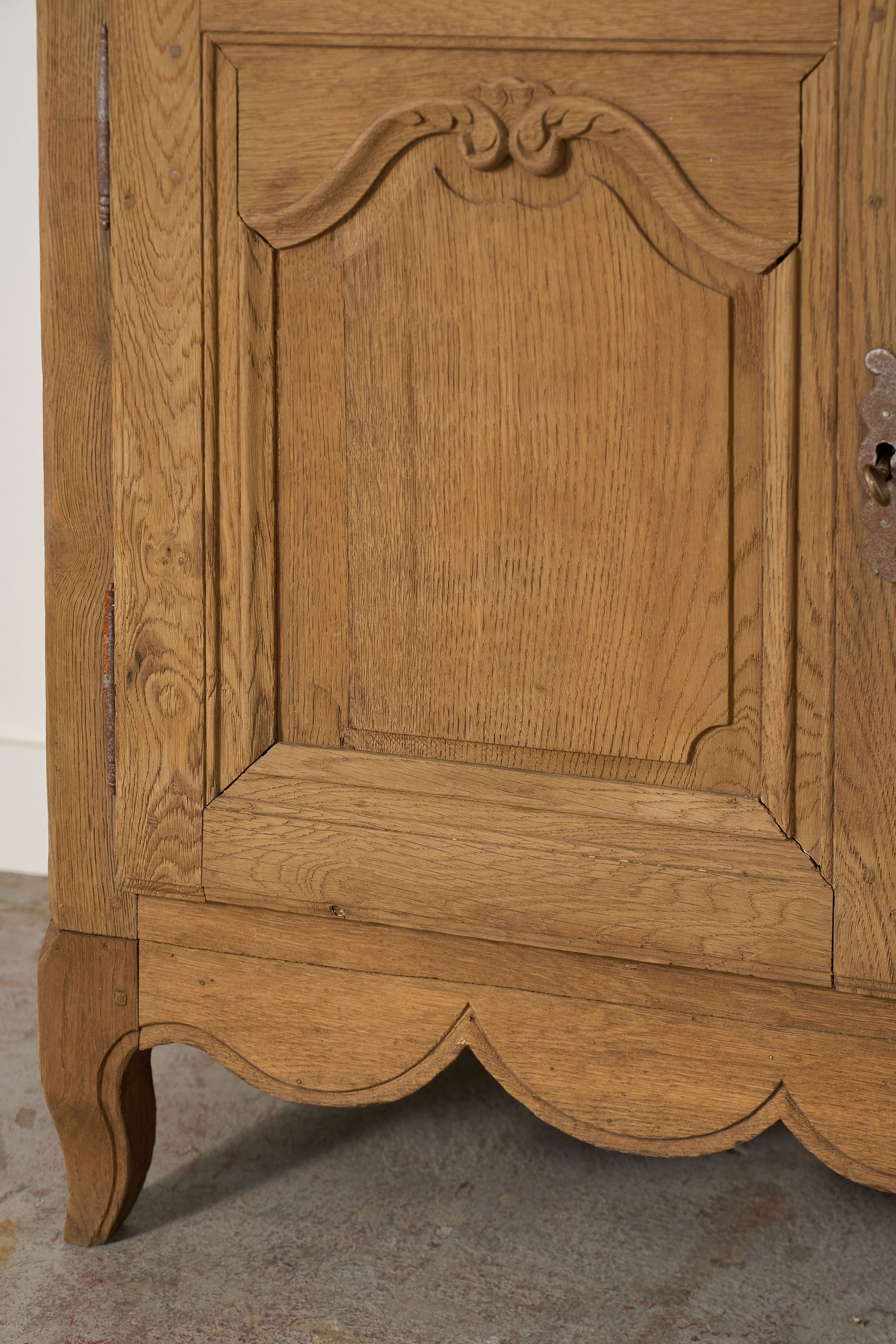 18th Century French Bleached Oak Sideboard Buffet (c. 1780)