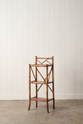 Load image into Gallery viewer, 19th Century Tortoise Bamboo Three Tier Étagère with Original Lacquer (c.1880)
