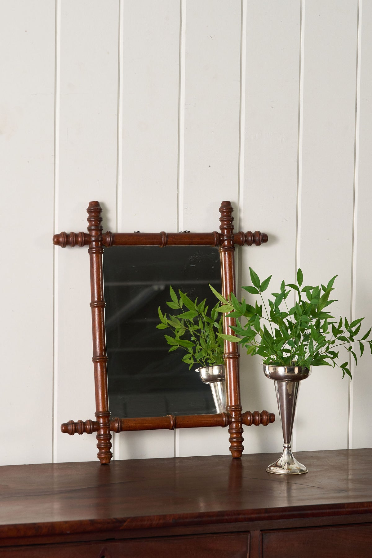 French Faux Bamboo Mirror (c. 1900)