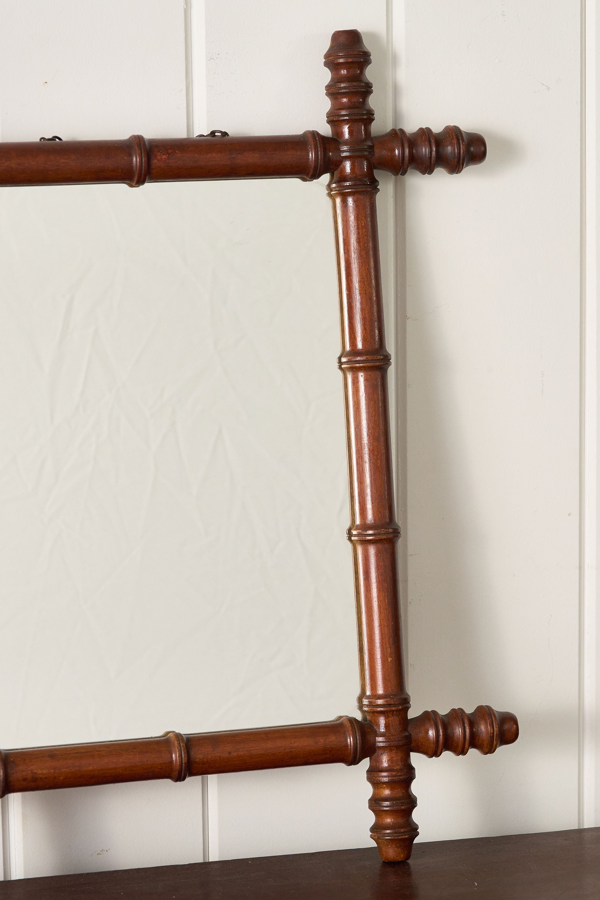 French Faux Bamboo Mirror (c. 1900)