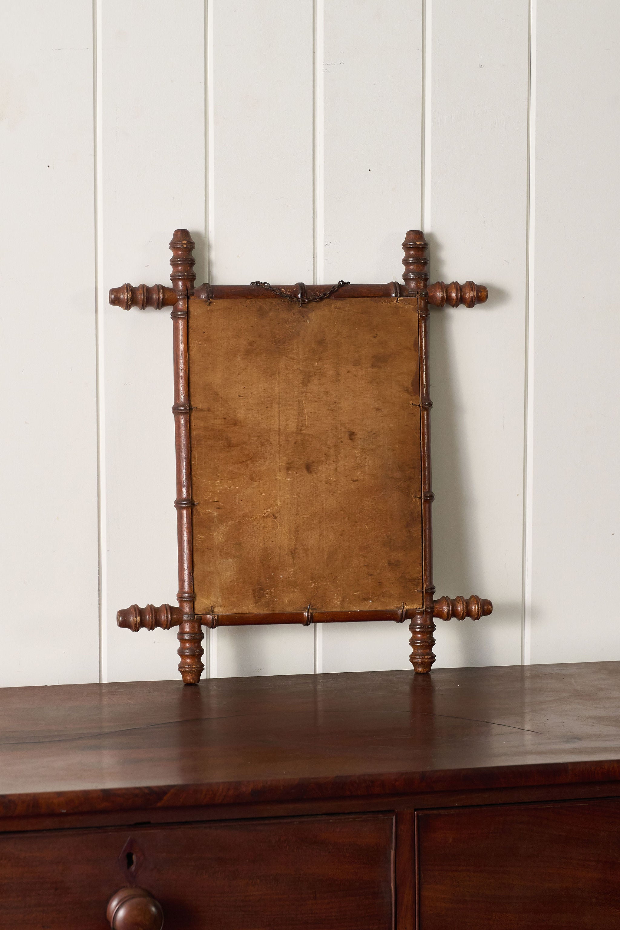 French Faux Bamboo Mirror (c. 1900)