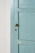 Load image into Gallery viewer, Blue Painted English Pine Single Door Cabinet Cupboard
