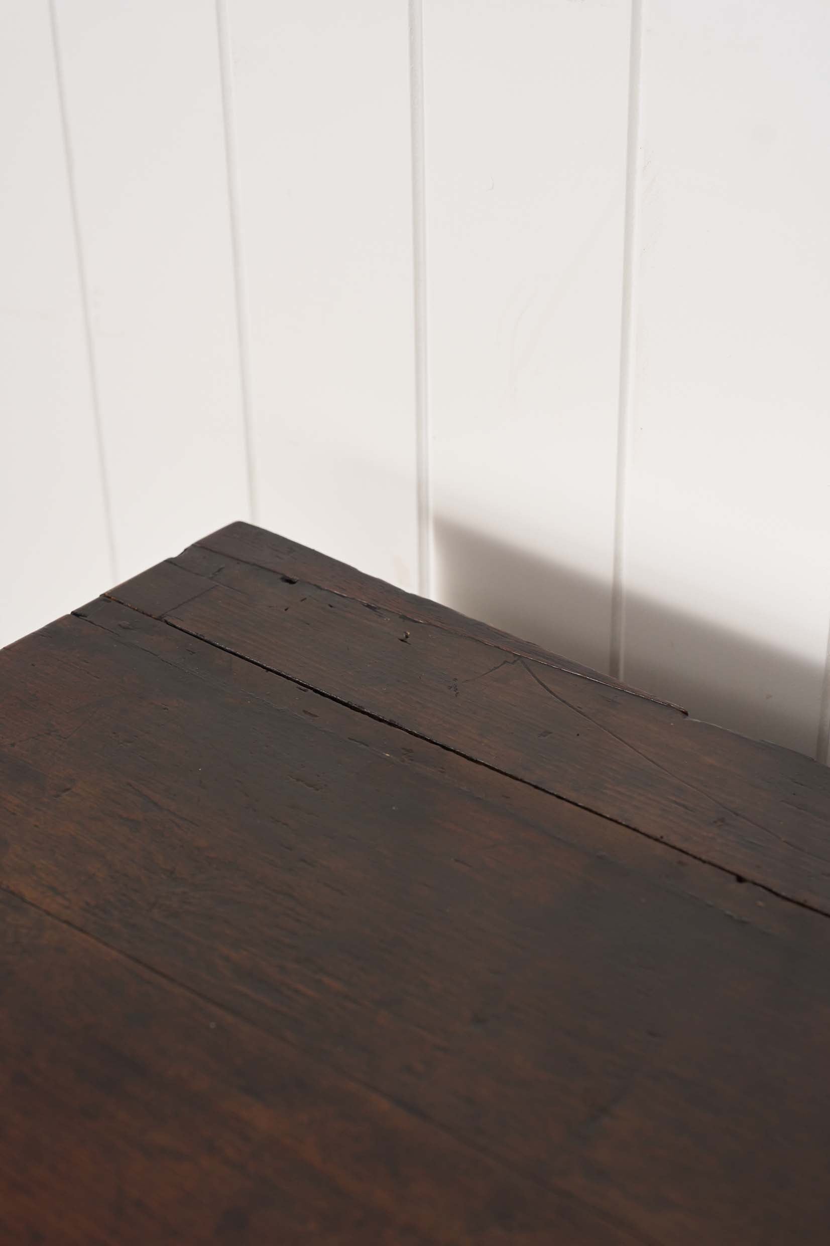 18th Century Oak Dresser Base with Raised Panel Cupboard Doors (c. 1740)