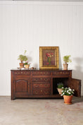Load image into Gallery viewer, 18th Century Oak Dresser Base with Raised Panel Cupboard Doors (c. 1740)

