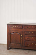 Load image into Gallery viewer, 18th Century Oak Dresser Base with Raised Panel Cupboard Doors (c. 1740)
