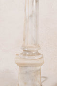 Load image into Gallery viewer, Vintage Alabaster Column Table Lamp
