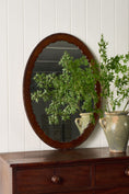 Load image into Gallery viewer, Edwardian Oval Mirror with Interior Scallop + Original Glass
